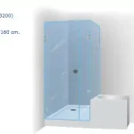 Akciós ár Riho Scandic S208 Zuhanykabin (90x90x200 cm, #GC 33200)Riho