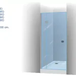 Azonnali szállítás Riho Scandic W104 Zuhanyajtó (120x200 cm, #GW 12200)Riho