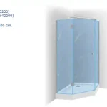 Riho Scandic W301 Zuhanykabin (90x90x200 cm, #GW 40200)Riho Legnépszerűbb