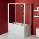 Azonnali szállítás Kolpa-San Orion TSv 70/75/80 fix fal (68-71 cm, Fehér, Edzett üveg átlátszó, 70 cm, #730340)Kolpa-San
