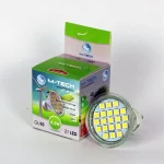 Rendeld meg most M-Tech GU10 Spot 21 LED SMD, 230V, 4,2W, 260Lm Meleg Fehér 3000K, 5050, MTL412 led izzóM-tech