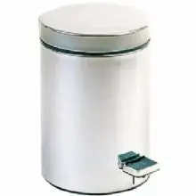 Nofer Miha rozsdamentes lábpedálos acél hulladékgyűjtő (Szálcsiszolt, 30 l, 09104.S)Nofer Rendeld meg most