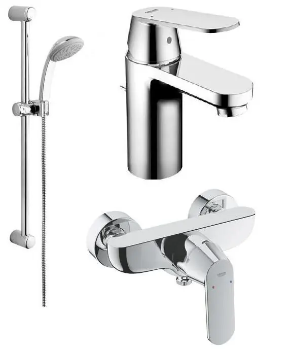 Akciós ár Grohe Eurosmart Cosmopolitan 32825 000 Mosdó csaptelep + 32837 000 zuhany csaptelep + Tempesta Mono 27598 00E zuhanyszettGrohe