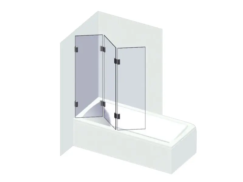 Varioglass Globus 607 kádparaván víztiszta üveg (80x150 cm)Varioglass Akciós ár