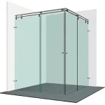 Varioglass Vendum V22 tolóajtós zuhanykabin víztiszta üveg (110x110 cm)Varioglass Outlet