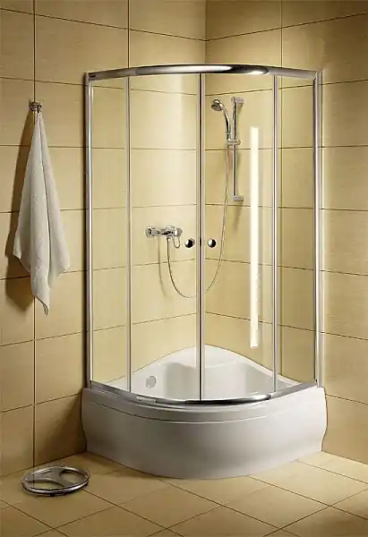 Gyors kiszállítás Radaway Dolphi Classic A1700 90x90 negyedköríves zuhanykabin (króm, 90x90x170 cm, Barna, #30001-01-08)Radaway