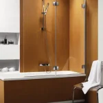 Végkiárusítás Radaway Carena PN 130 kádparaván (Barna, króm, 130x150 cm / balos, #202201-108L)Radaway