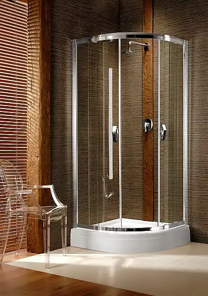 Azonnal elérhető Radaway Design Afrodyta 80x80 negyedköríves zuhanykabin (króm, Grafit, 80x80x195 cm, #30112-01-05)Radaway