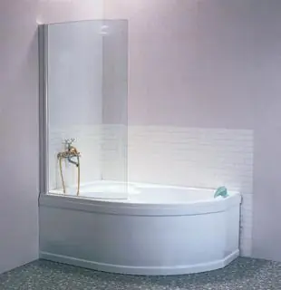 Utolsó esély Ravak Elegancce EVSK1 100 Kádparaván (Transparent, fehér, jobbos)Ravak
