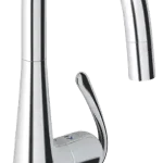 Különleges ajánlat Grohe Zedra 32296 000 egykaros kihúzható zuhanyfejes mosogató csaptelep (32296000)Grohe