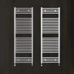 Csak ma Zehnder Aura egyenes fehér fürdőszobai csőradiátor (720 W, 450x1469 mm, #PBZ 1500x450) PBZ-150-045Zehnder