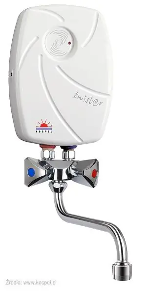 Kospel EPS Twister-mosdó elektromos átfolyós vízmelegítő (230 V, 4,4 KW, #EPS-4,4 Twister)Radeco Olcsóbb