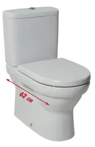 Ajánlat Jika Tigo rövid mélyöblítésű monoblokkos wc bal alsó bekötéssel 8.2421.6.000.231.1 + 8.2821.3.000.742.1Jika