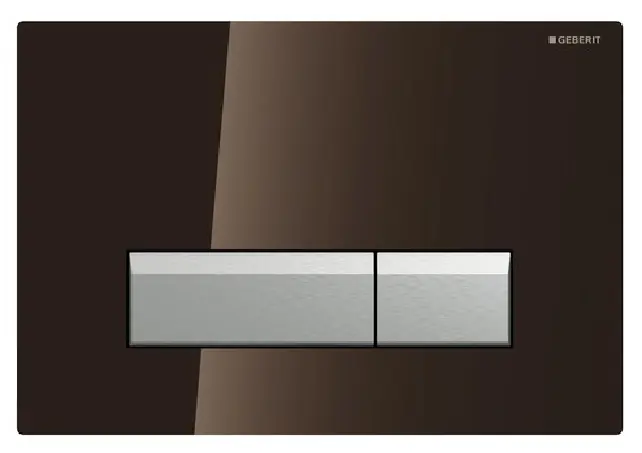 Újdonság Geberit Sigma 40 115.600.xx.1 Nyomólap szagelszívó egység (barna üveg, #115.600.SQ.1)Geberit