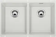 BLANCO SUBLINE 350/350-U Silgranit aláépíthető mosogató dugókiemelő nélkül (tartufo, #518598)Blanco Prémium