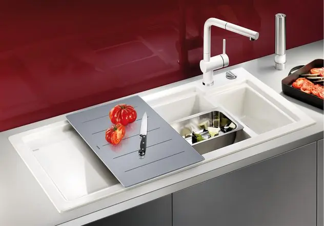 Azonnali szállítás BLANCO AXON II 6S kerámia PuraPlus mosogató (jázmin balos, #516547)Blanco
