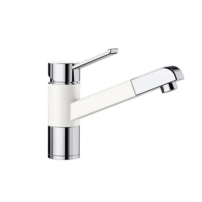 Szuper akció BLANCO ZENOS-S Silgranit/króm kihúzahatófejes csaptelep, fehér 517822Blanco