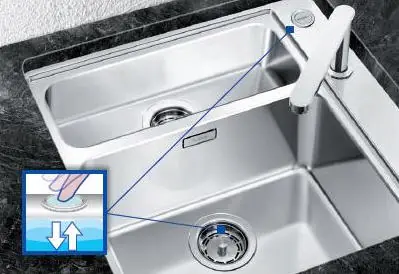 Kedvezmény BLANCO SENSOR CONTROL (BSC) lefolyó távvezérlő 515399Blanco
