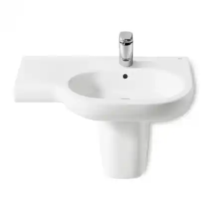 Roca Meridian 75x46 cm aszimmetrikus mosdó bal oldali pulttal 732724L000Roca Kiárusítás