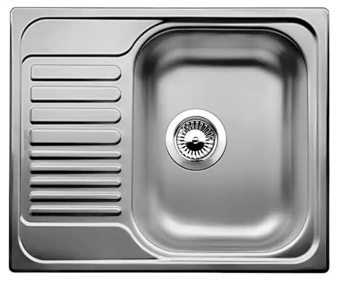 Azonnal elérhető BLANCO TIPO 45S Mini 18/10 rozsdamentes mosogató, szövetmintás 516525Blanco