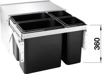 BLANCOSELECT LUXON 60/4 hulladéktároló (Systema fedlappal, #516575)Blanco Vedd meg online