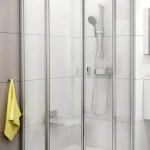 Ne maradj le Ravak Chrome CSKK4 80x80 negyedköríves zuhanykabin (transparent, fehér, 780-800x780-800x1950, #3Q140100Z1)Ravak