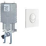 Expressz kézbesítés Grohe. Uniset 38642 001 falbaépíthető Wc öblítő tartály támasztólábbal Skate Air 38505 SH0 fehér nyomólappalGrohe