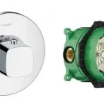 Végkiárusítás Hansgrohe Ecostat E 31571000 Highlow termosztátos csaptelep színkészlet + Ibox Universal alaptest 01800180Hansgrohe