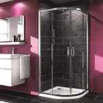 Azonnal elérhető Hüppe Aqua negyedköríves zuhanykabin (88,5-91 cm, króm, átlátszó, #HUAQ120602)Hüppe