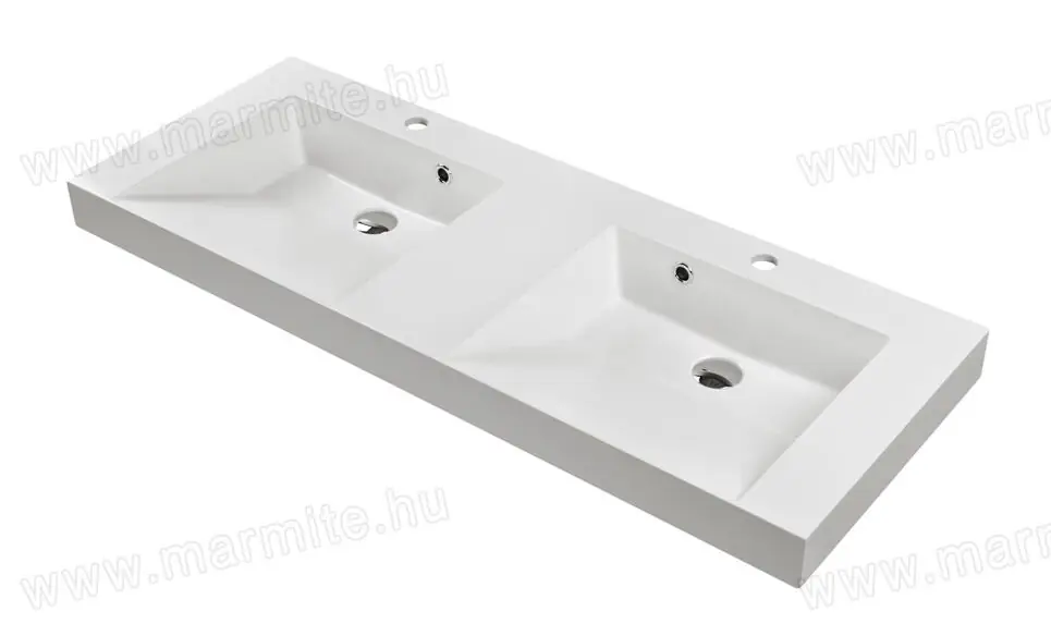 Marmy Adriana 120x46/8 dupla beépíthető öntött márvány mosdóMarmy Outlet