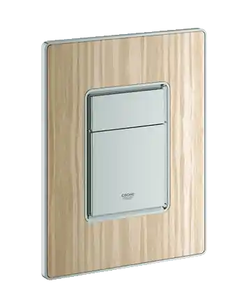 Olcsóbb Grohe Skate Cosmopolitan nyomólap fafelülettel (bambusz/matt króm) 38849 HV0Grohe