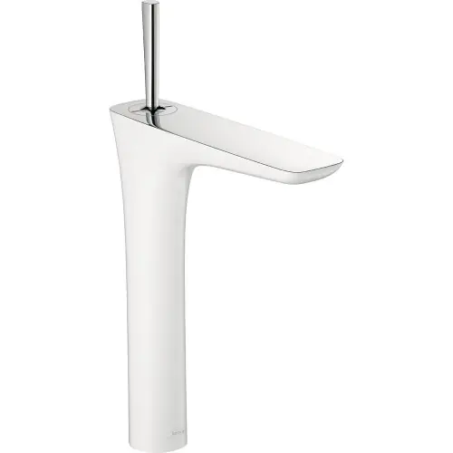 Hansgrohe PuraVida 15072 400 egykaros magasított króm/fehér mosdó csaptelep (15072400)Hansgrohe Kedvezmény