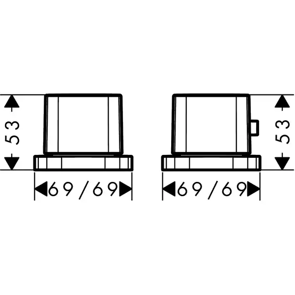 Hansgrohe PuraVida 2-lyukú termosztátos peremreszerelhető króm kádcsaptelep 15474 000 (15474000)Hansgrohe Kedvezmény