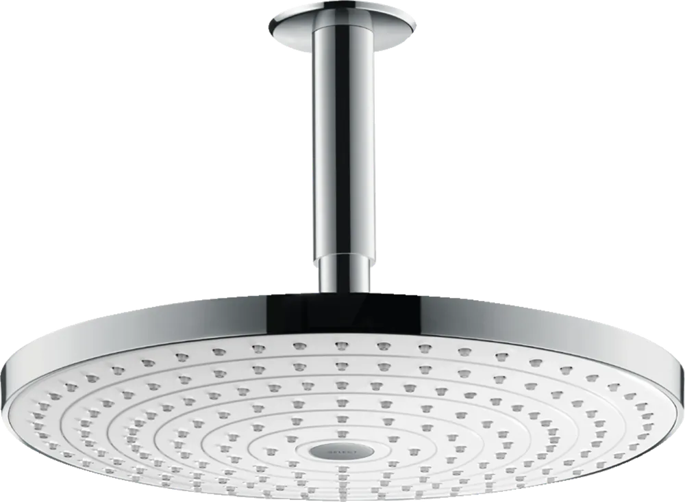 Gyors kiszállítás Hansgrohe Raindance Select S 300 2jet fehér/króm fejzuhany 100 mm mennyezeti csatlakozóval 27337 400 (27337400)Hansgrohe