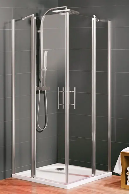 HSK Style 80x80-as szögletes zuhanykabin (Átlátszó, króm)HSK Utolsó esély