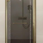 Akciós ár Sapho ANTIQUE 80 cm-es zuhanyajtó (77,5-80 cm, jobbos, mintás, #GQ1280R)Sapho