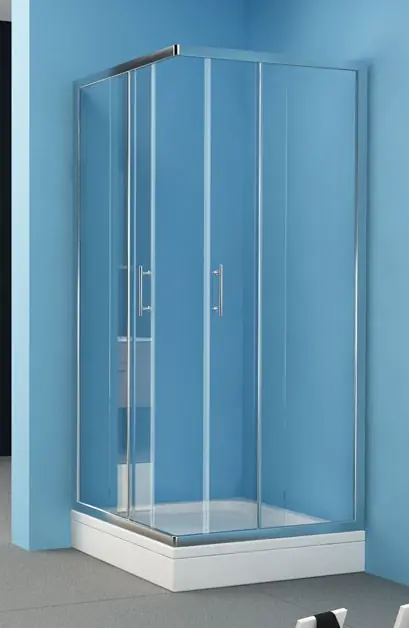 Vedd meg online Kolpa-San Q-Line TKK 75x90 szögletes zuhanykabin (silver, chinchilla)Kolpa-San