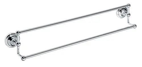Végkiárusítás Bemeta Retro 60 cm-es dupla törölközőtartó króm színű 144304232Bemeta