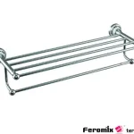 Biztonságos fizetés Feromix Firenze dupla törölközőtartó polc F-57010Coway