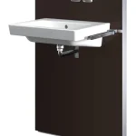 Geberit Monolith 131.043.SQ.1 barna üveg szerelőmodul mosdóhoz, fali csaptelephez jobb oldali kezelővel, tároló nélkülGeberit Kiárusítás