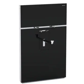 Geberit Monolith 131.051.SJ.1 fekete üveg szerelőmodul mosdóhoz, álló csaptelephez, tároló nélküGeberit Outlet
