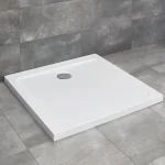 Biztonságos fizetés Radaway Doros C 100x100 cm szögletes zuhanytálca, fehér SDRC1010-01Radaway