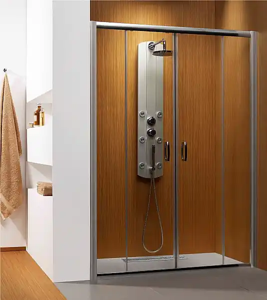 Radaway Dolphi Premium Plus DWD 150 zuhanyajtó (147,2-151,5 cm, króm, Átlátszó, #33393-01-01N)Radaway Szezonális akció