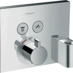 Ajánlat Hansgrohe ShowerSelect termosztát 2 fogyasztóhoz falsík alatti szereléshez, beépített Fixfittel és Porterrel 15765 000 (15765000)Hansgrohe