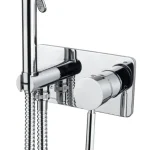 Akció Bugnatese Kobuk 2266CTCR Fali bidet csaptelep zuhanyszettel CTCR / MATT KRÓMBugnatese