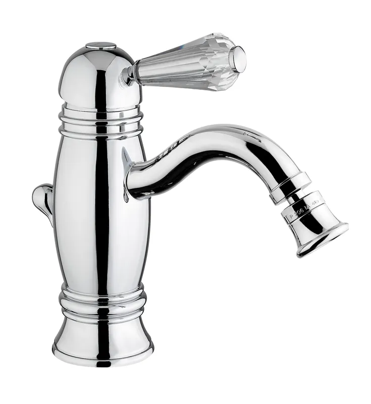 Azonnali szállítás Bugnatese Oxford 6325KNIL Alacsony bidet csaptelep swarovski fogantyúval NIL / POLIROZOTT NIKKELBugnatese