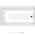 Alacsony ár M-Acryl Fresh 160x70 egyenes kád kádlábbal (12120)M-Acryl