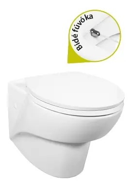 Creavit JAWS - WC + BIDÉ 2in1 - JW320 falra szerelhető WC bidévelCreavit Nézd meg most