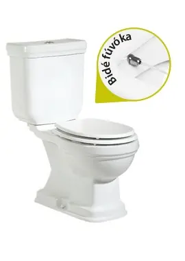 Legjobb ár Creavit KLASIK - WC + BIDÉ 2in1 - KL3141 kombi WC+BIDÉ - hátsó kifolyásúCreavit