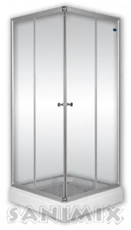 Biztonságos vásárlás Sanimix 90x90x200 cm Szögletes zuhanykabin zuhanytálcával 22.1512/3Sanimix